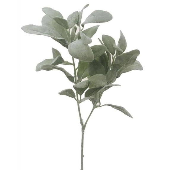 MDR Trading AI-FL2538FRO-Q12 Lambs Ear Branch Faux Plants & Trees, Green - Set of 12