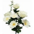 thumbnail image 1 of MDR Trading AI-FL3684CRW-Q06 Cream Roses & Gerbera Daisies Bunch Artificial Flower - Set of 6, 1 of 1