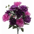 thumbnail image 1 of MDR Trading AI-FL3685PLV-Q12 Pink & Purple Mums, Hydrangeas & Mums Bouquet Artificial Flower - Set of 12, 1 of 1