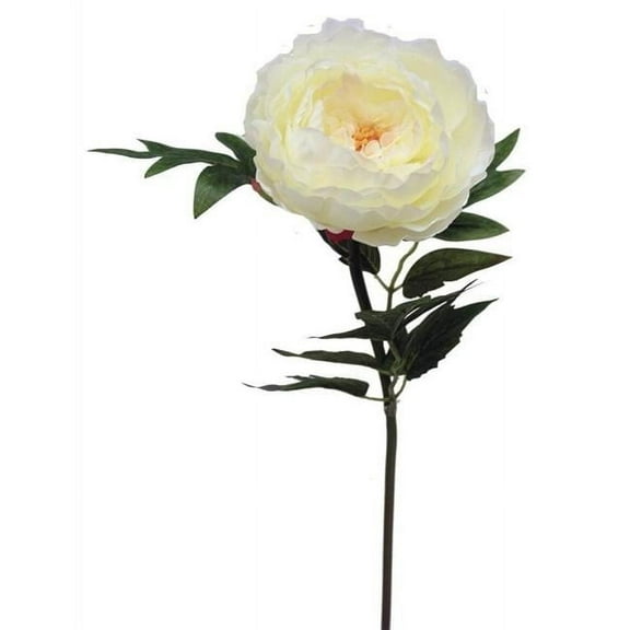 MDR Trading AI-FL3951CRW-Q02 Creamy White Peony Garden Stem Artificial Flower - Set of 2