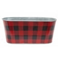 thumbnail image 1 of MDR Trading AI-GA3405PLD-Q06 Red & Black Buffalo Check Metal Planter - Set of 6, 1 of 1