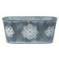 thumbnail image 1 of MDR Trading AI-GA3405SFW-Q06 Metal Gray with White Wash Snowflake Pattern Planter, Gray & White Wash - Set of 6, 1 of 1