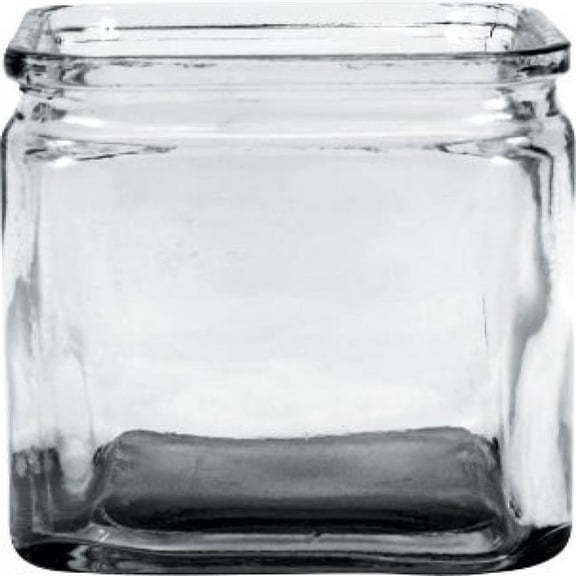 MDR Trading AI-GL412CLR-Q01 4.75 in. Clear Cube Glass Vase