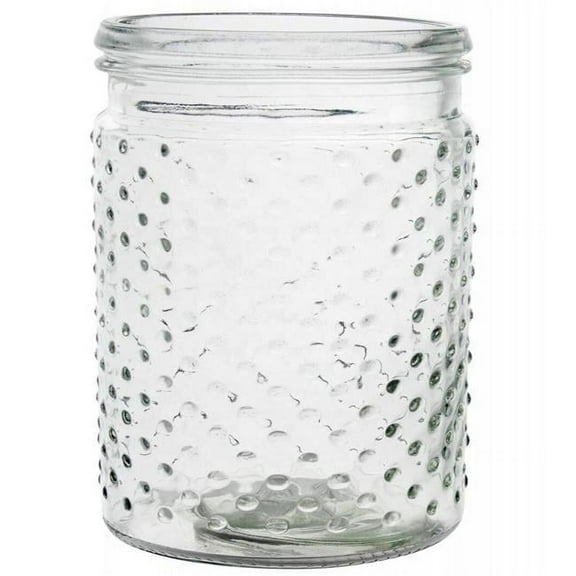 MDR Trading AI-GL433CLR-Q01 Clear Hobnail Glass Vase