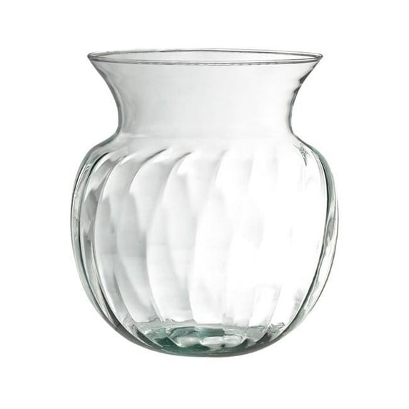 MDR Trading AI-N3003SCLR-Q02 Rio Cache Optic Clear Glass Vase - Set of 2