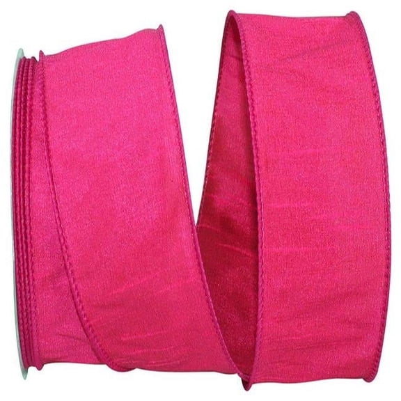 MDR Trading AI-RI40257-Q01 2.5 in. x 10 Yards Wired Hot Pink Dupioni Supreme Ribbon