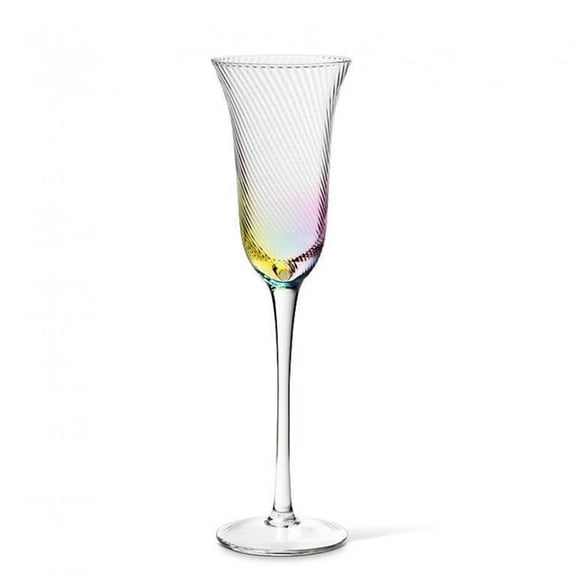 MDR Trading Inc. AB-27-ALMA-FLUTE_Q01 Tight Optic Slender Stemmed Flute Glass