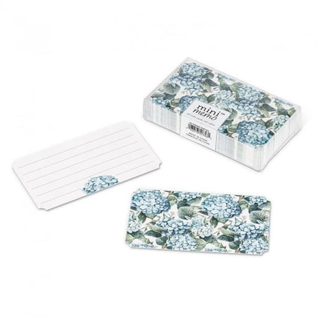 MDR Trading Inc. AB-27-MM-HYD Set Of 50 Hydrangea Mini Note Paper