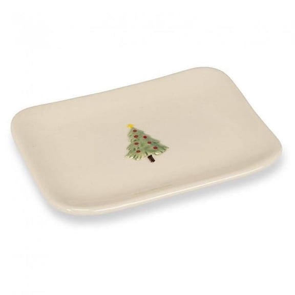 MDR Trading Inc. AB-27-MORSEL-TREE Christmas Tree On Small Rectangle Plate