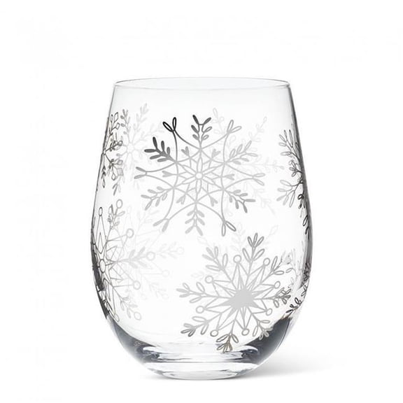 MDR Trading Inc. AB-27-NEIGE-SG Snowflakes Stemless Wine Glass