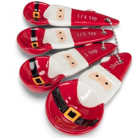 MDR Trading Inc. AB-27-NICK-315 Set Of 4 Santa Measuring Spoons Kitchen Item