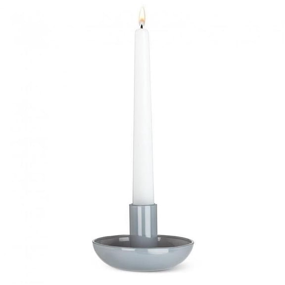 MDR Trading Inc. AB-27-PALLETTE-GRY Gray Pipe Taper Candle Holder