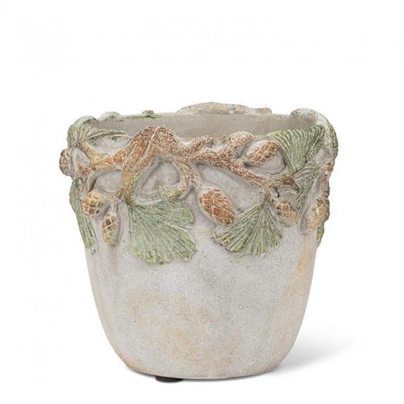 MDR Trading Inc. AB-27-PINEDALE-198-SM Small With Pinecone Rim Planter