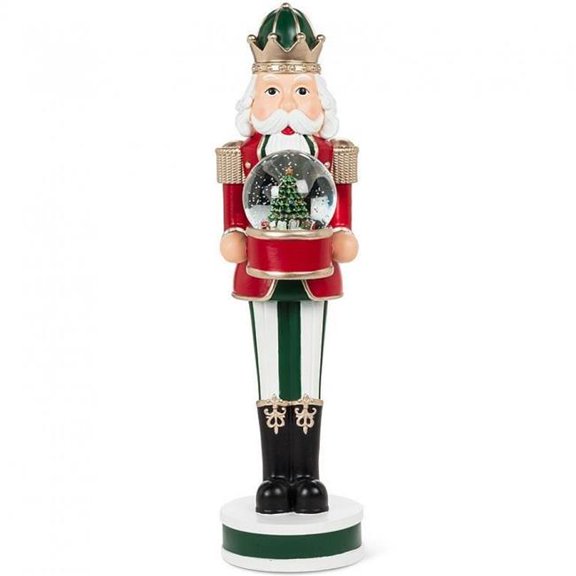 MDR Trading Inc. AB-27-TRADITION-476 Large Nutcracker Holding A Snow Globe
