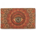 thumbnail image 1 of Abbott Doormat Durable Natural Coco Coir Doormat, Weather Resitant Mat Outdoor & Indoor Entrance, Home Decor Large Doormat, 18x30", Psychedelic Eye, 1 of 6