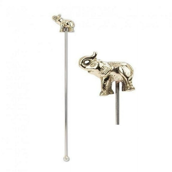 MDR Trading Inc. AB-36-SWIZZLE-ELE Set Of 12 Gold Elephant Swizzle Sticks