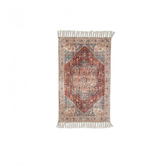 MDR Trading Inc. AB-41-BANJARA-706-23 Printed With Fringes Floor Mat