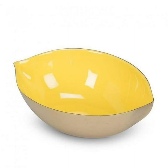 MDR Trading Inc. AB-92-CITRUS-720 Lemon Shaped Enamel With Leaf Bowl