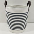 thumbnail image 1 of MDR Trading Inc. AI-3552-283_Q01 Navy Blue And Ivory Striped Laundry Hamper, 1 of 1