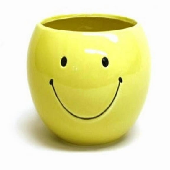 MDR Trading Inc. AI-CE02HFY_Q01 Yellow Happy Face Planter