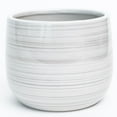 thumbnail image 1 of MDR Trading Inc. AI-CE10-135_Q01 Brushstroke Effect Gray And White Planter, 1 of 1