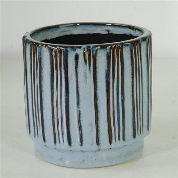 MDR Trading Inc. AI-CE10-238_Q01 Blue And Gray Stripes Planter