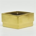 thumbnail image 1 of MDR Trading Inc. AI-CE12MGO_Q01 Matte Gold Ceramic Planter, 1 of 1