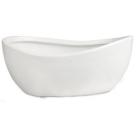 MDR Trading Inc. AI-CE23WH_Q01 White Handthrown Look Planter
