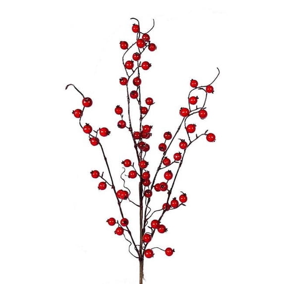 MDR Trading Inc. AI-FL6623RED_Q01 Red Berries Spray Faux Plants And Trees