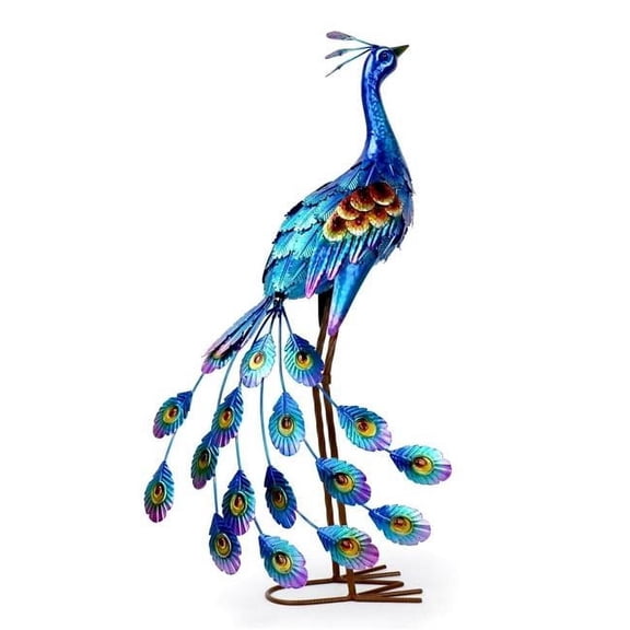 MDR Trading Inc. AI-GG9612_Q01 Standing Blue Peacock Statue