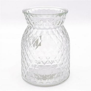 MDR Trading Inc. AI-GL459CLR_Q01 Diamond Pattern Glass Vase