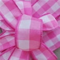 thumbnail image 1 of MDR Trading Inc. AI-RI09483_Q01 1.5'X50Yds Wired White And Fuchsia Spring Plaid Ribbon, 1 of 1