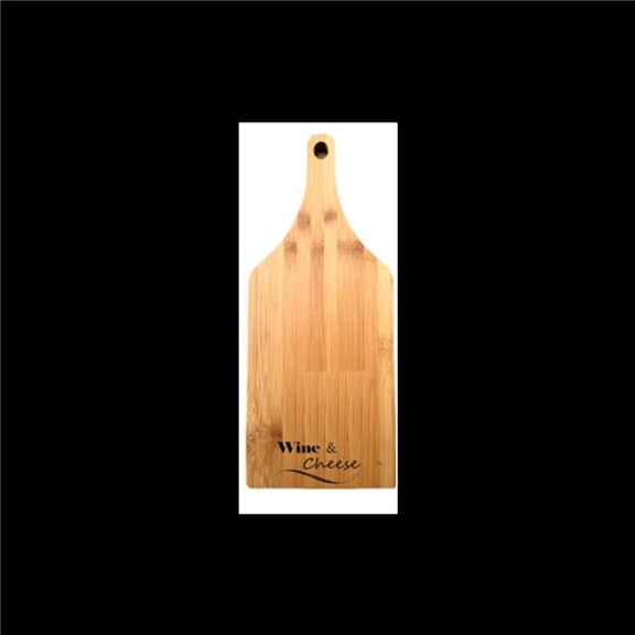 MDR Trading Inc. AP-CCB321T14_Q01 Bamboo With Text-Wine And Cheese Cutting Board