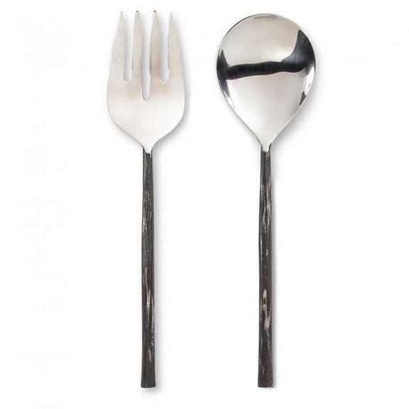 MDR Trading Inc. AB-36-IRON-SET Antique Black Forge Finish Handles Salad Serving Utensils