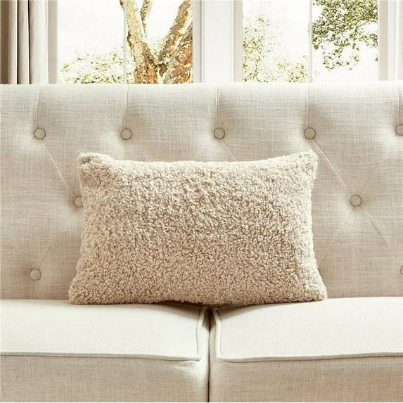 MDR Trading Inc. HU-CG1420EGBGOP Beige Boucle With Polyester Insert Pillow