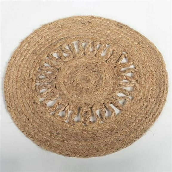 MDR Trading Inc. FP-IMT-150_Q01 Braided Round Jute Placemat