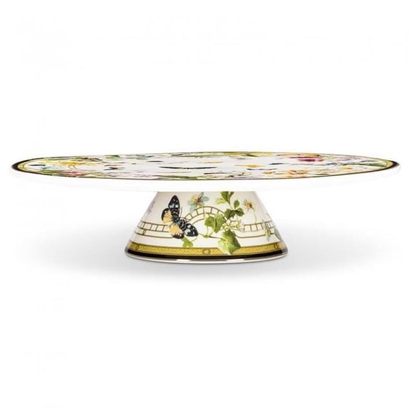MDR Trading Inc. AB-27-SHANGRILA-PED Butterfly Garden Pedestal Cake Stand