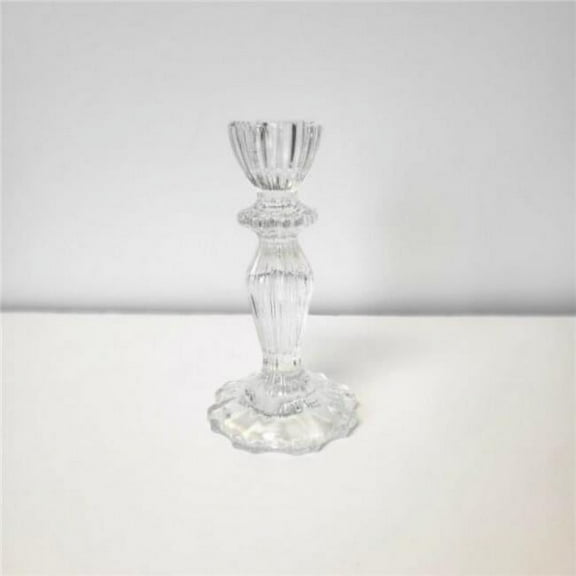 MDR Trading Inc. CM-GW639CL_Q01 Glass Taper Candle Holder