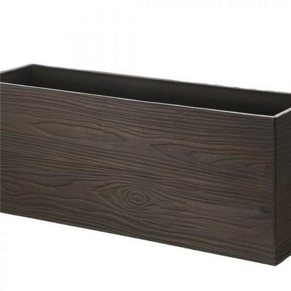 MDR Trading Inc. CM-RC760BR_Q01 Rectangular Woodgrain Pattern Planter