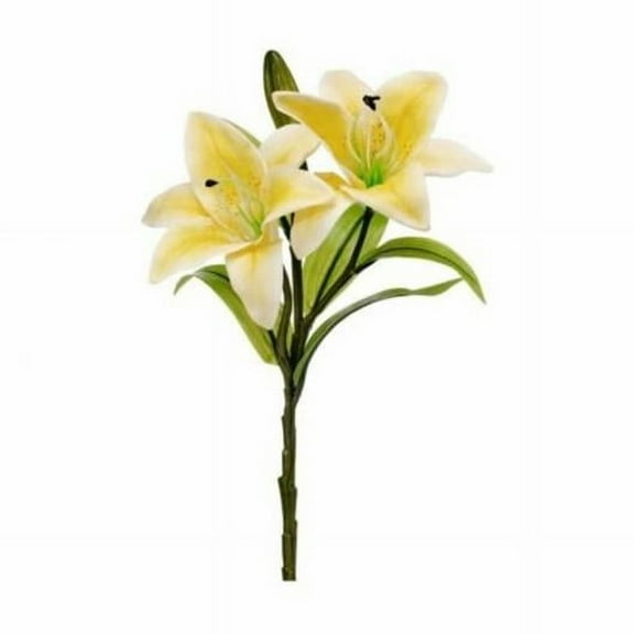MDR Trading Inc. CM-RT906YE_Q01 Yellow Day Lily X2 Spray With Bud Artificial Flowers