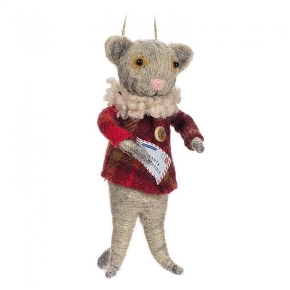 MDR Trading Inc. AB-27-MERINO-431_Q01 Cat Mailing A Letter To Santa Ornament