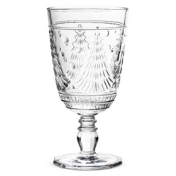 MDR Trading Inc. AB-27-ARBOR-GOB_Q01 Etched Christmas Tree Stemmed Goblet