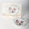 thumbnail image 1 of MDR Trading Inc. FP-CBD-2-A048_Q01 Set Of 2 Porcelain Dogs Tea Bag Holder, 1 of 1