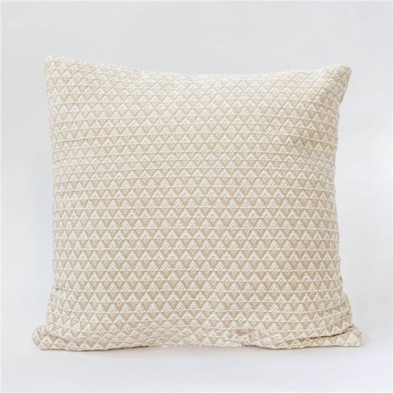 MDR Trading Inc. FP-IMT-046-C_Q01 Cream And Tan Patterned Cushion Cover