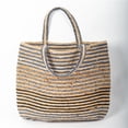thumbnail image 1 of MDR Trading Inc. FP-IMT-103-Bg_Q01 Striped With Handles Jute Tote Bag, 1 of 2