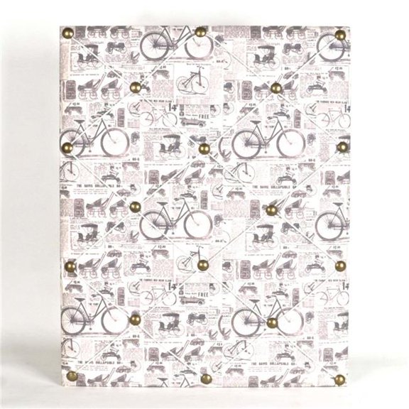 MDR Trading Inc. FP-LCD-035_Q01 Bicycle Background Board With Nailheads Photo Frame