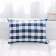 thumbnail image 1 of MDR Trading Inc. HU-BC1420NTIDXX Indigo And White Buffalo Check Pillow Cover, 1 of 1
