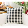 thumbnail image 1 of MDR Trading Inc. HU-BC1818NTBCOF Black And White Buffalo Checks With Feather Down Insert Pillow, 1 of 1