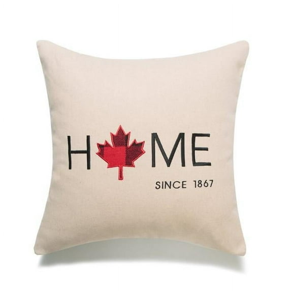 MDR Trading Inc. HU-CC1818JS02OP Home With Maple Leaf O Since 1867 And Polyester Insert Pillow