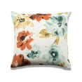 thumbnail image 1 of MDR Trading Inc. HU-CF2020JS10182WXX Orange And Blue Flowers On White Pillow Cover, 1 of 1